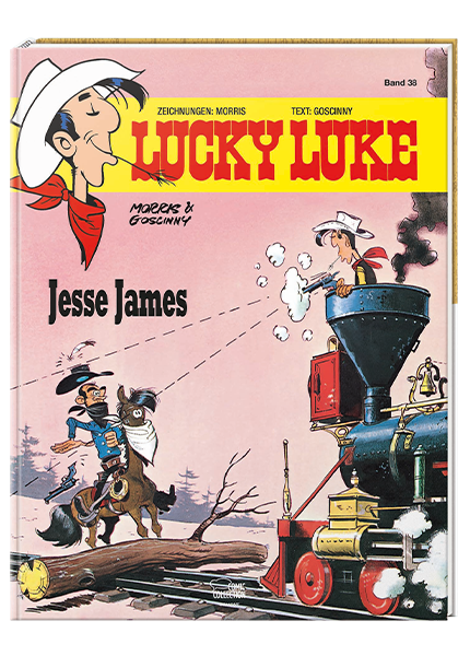 Cover Lucky Luke Nr. 38: Jesse James - gebundene Ausgabe – Egmont Ehapa