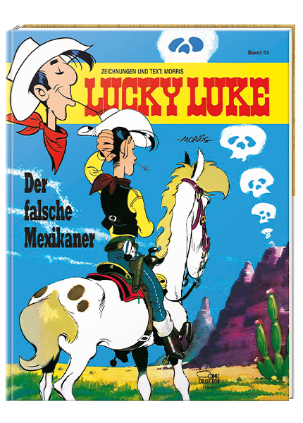 Cover Lucky Luke Nr. 51: Der falsche Mexikaner - gebundene Ausgabe – Egmont Ehapa