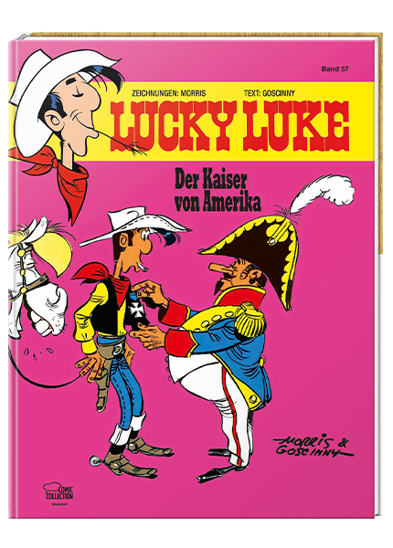Cover Lucky Luke Nr. 57: Der Kaiser von Amerika - gebundene Ausgabe – Egmont Ehapa