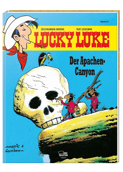 Cover Lucky Luke Nr. 61: Der Apachen Canyon - gebundene Ausgabe – Egmont Ehapa