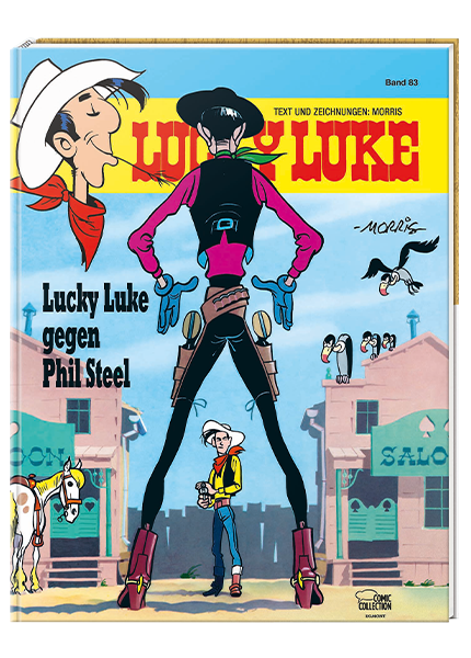 Cover Lucky Luke Nr. 83: Lucky Luke gegen Phil Steel - gebundene Ausgabe – Egmont Ehapa