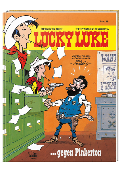 Cover Lucky Luke Nr. 88: Lucky Luke gegen Pinkerton - gebundene Ausgabe – Egmont Ehapa
