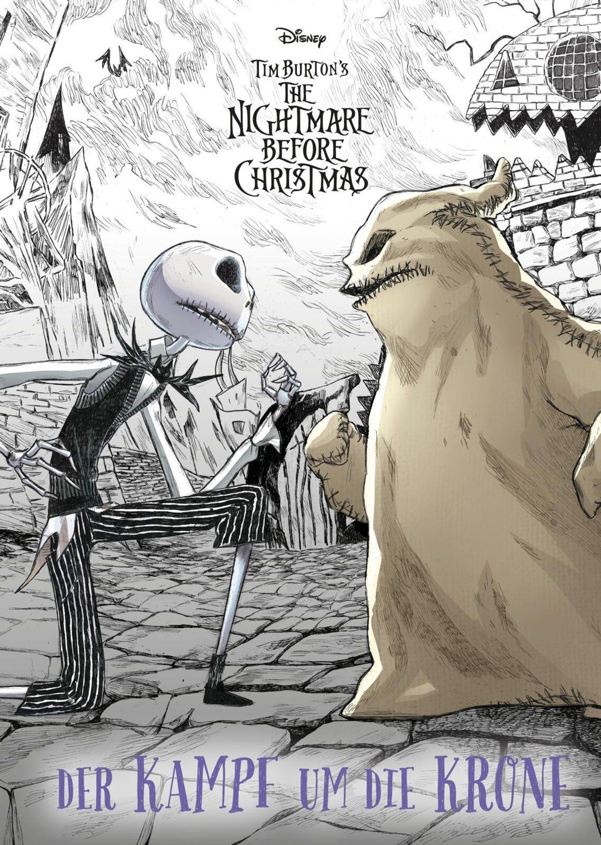 Tim Burton's The Nightmare Before Christmas: Der Kampf um die Krone – Cover der deutschen Carlsen-Ausgabe