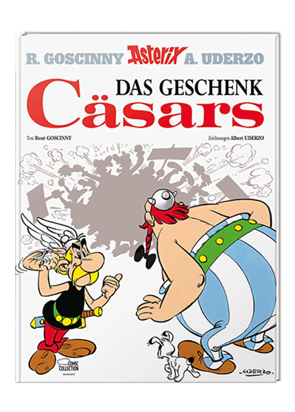 Cover Asterix Nr. 21: Das Geschenk Cäsars - gebundene Ausgabe – Egmont Ehapa