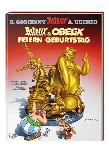 Cover Asterix Nr. 34: Asterix und Obelix feiern Geburtstag - gebundene Ausgabe – Egmont Ehapa