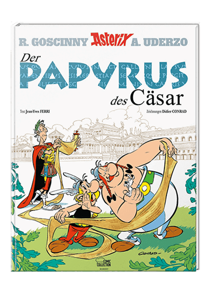 Cover Asterix Nr. 36: Der Papyrus des Cäsar - gebundene Ausgabe – Egmont Ehapa