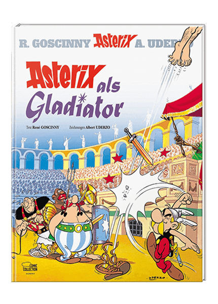 Cover Asterix Nr. 3: Asterix als Gladiator - gebundene Ausgabe – Egmont Ehapa