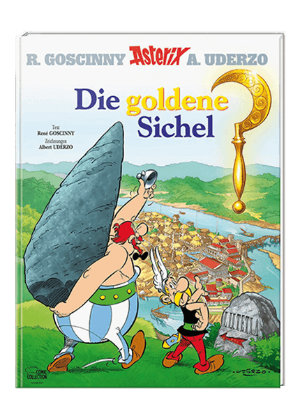 Cover Asterix Nr. 5: Die goldene Sichel - gebundene Ausgabe – Egmont Ehapa