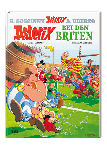 Cover Asterix Nr. 8: Asterix bei den Briten - gebundene Ausgabe – Egmont Ehapa