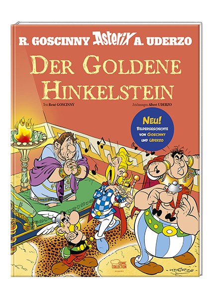 Cover Asterix - Der Goldene Hinkelstein - gebundene Ausgabe – Egmont Ehapa