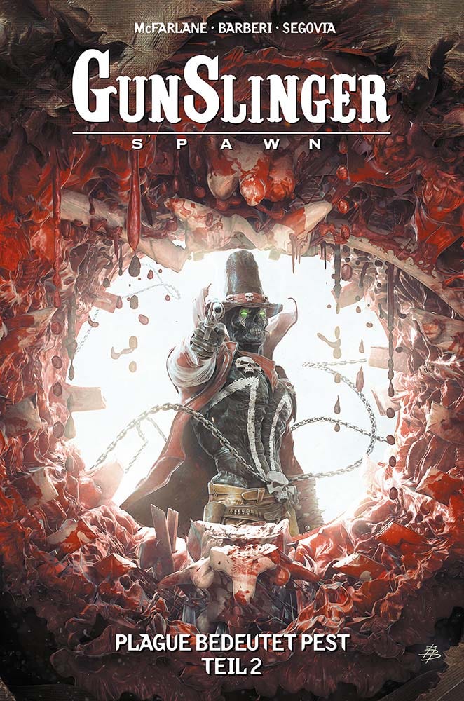 Gunslinger Spawn 9: Plague bedeutet Pest, Teil 2 – Originalcover der deutschen Softcover-Ausgabe
