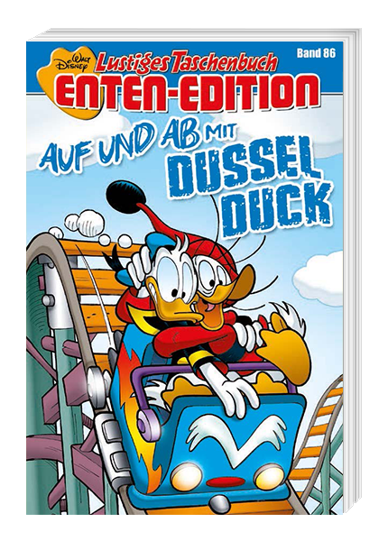 Cover Lustiges Taschenbuch Enten-Edition 86 - Auf und ab mit Dussel Duck – Egmont Ehapa
