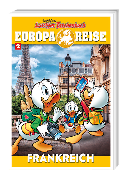 Cover Lustiges Taschenbuch Europareise Nr. 02 - Frankreich – Egmont Ehapa