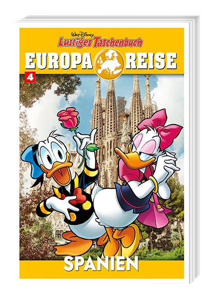 Cover Lustiges Taschenbuch Europareise Nr. 04 - Spanien – Egmont Ehapa