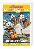 Cover Lustiges Taschenbuch Europareise Nr. 06 - Deutschland, Österreich, Schweiz – Egmont Ehapa
