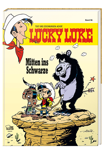 Cover Lucky Luke Nr. 96: Mitten ins Schwarze - gebundene Ausgabe – Egmont Ehapa