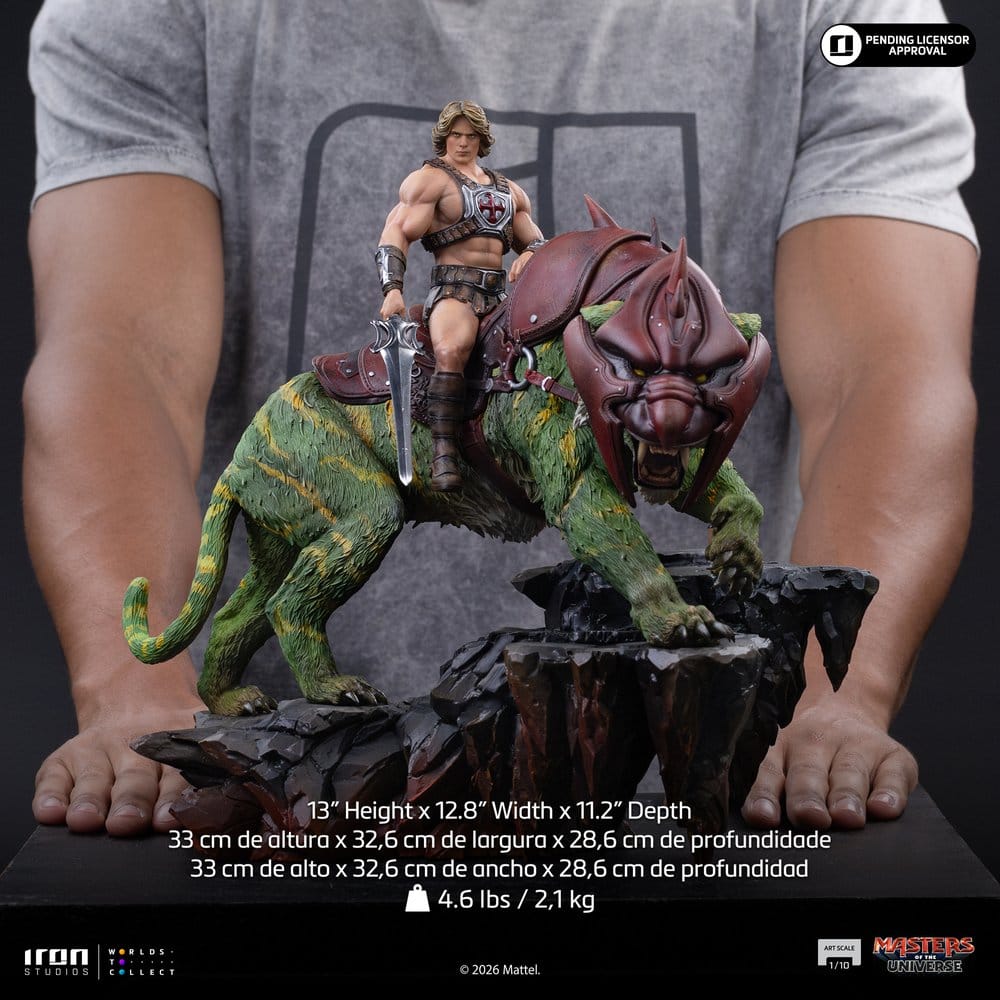 Masters of the Universe – He-Man & Battle Cat Art Scale 1/10 Statue (33 cm)