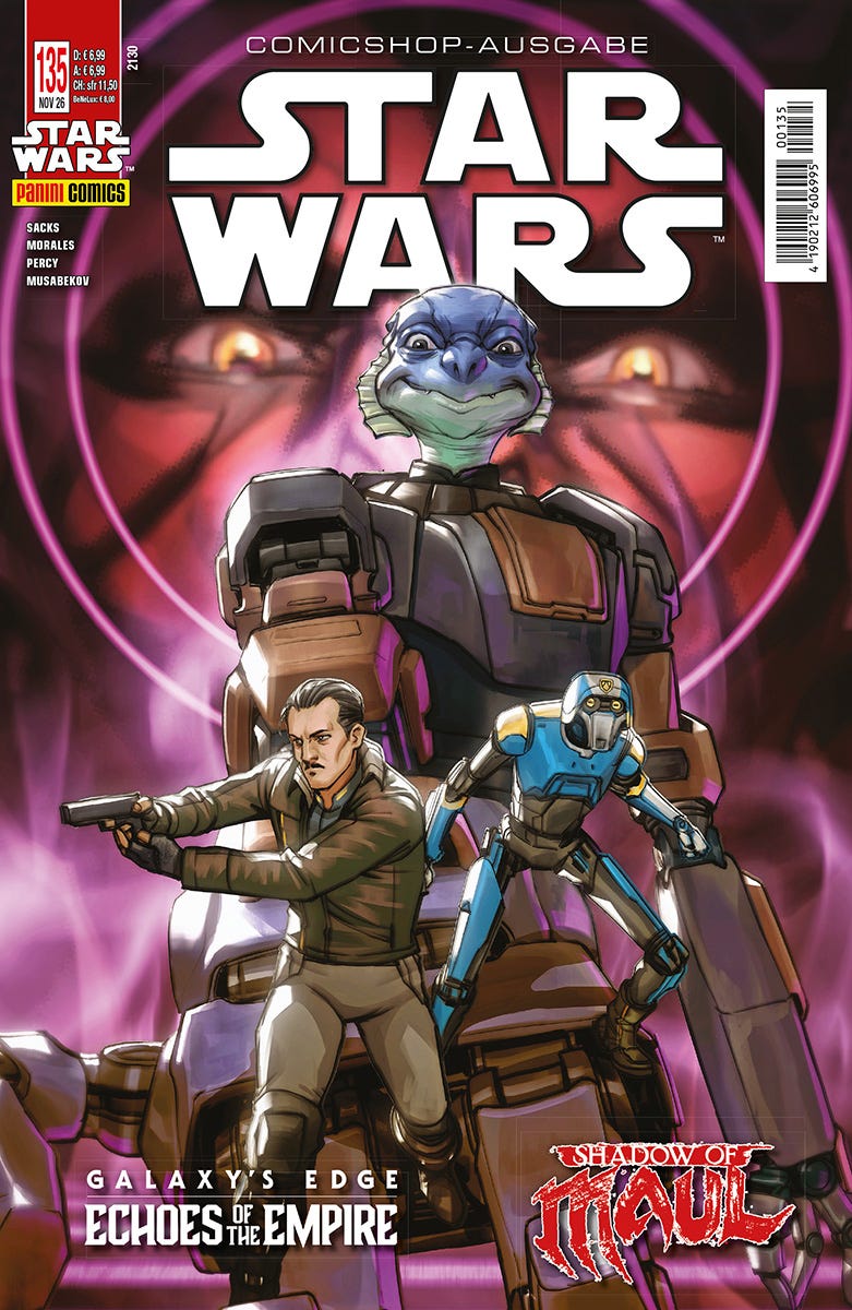 Star Wars 135 – Comicshop-Ausgabe – Originalcover der deutschen Heft-Ausgabe